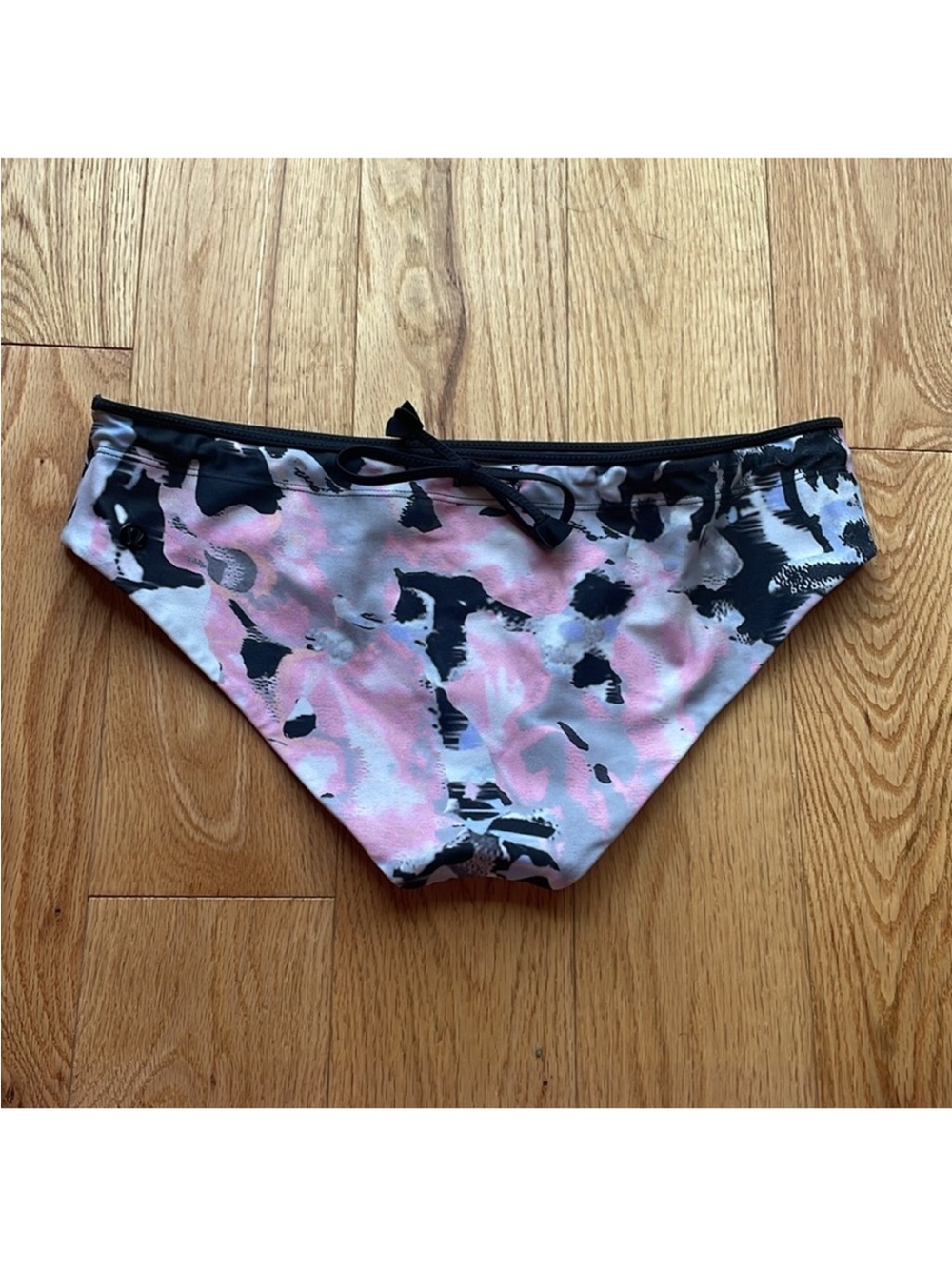 lululemon athletica Pink and Black Printed Bikini Bottoms